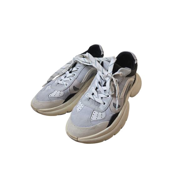 Maje Panel Leather Mesh and Suede Sneakers  Size 37 - Picture 5 of 7